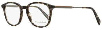 推荐Ermenegildo Zegna Men's Square Eyeglasses EZ5140 055 Gray Havana/Ruthenium 50mm商品