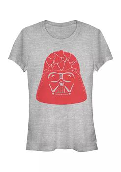 helmet怎么选, Star Wars | Junior's Vader Heart Helmet T-Shirt商品图片 