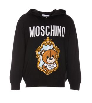 时尚莫斯奇诺卫衣男装, Moschino | Moschino Teddy Bear Motif Drawstring Hoodie商品图片 6.7折