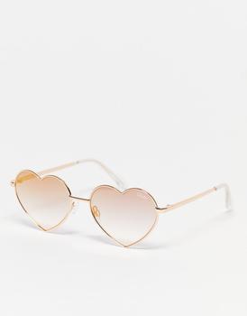 推荐Quay Heart Breaker sunglasses in copper pink商品