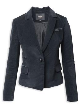 maje外套, [二手商品] Maje | Maje Micro Polka Dot Blazer In Black Velvet商品图片 