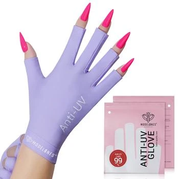 MODELONES | Glove For Nails Salon|防紫外线美甲手套UPF 99+ - 紫色,商家MODELONES,价格¥39