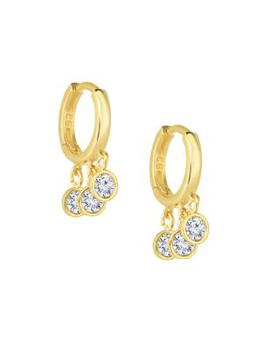 推荐14K Goldplated Sterling Silver & Crystal Drop Earrings商品