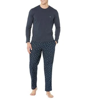 Emporio Armani | Yarn-Dyed Woven Pyjamas,商家Zappos,价格¥830