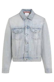 Acne Studios | Acne Studios Collared Button-Up Denim Jacket,商家Cettire,价格¥4129