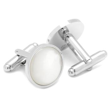 商品Cufflinks Inc. | Silver and Mother of Pearl Cufflinks,商家Lord & Taylor,价格¥430图片