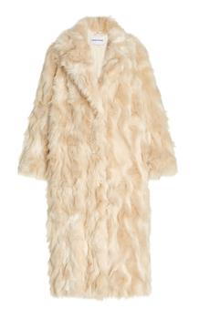 推荐Stand Studio - Women's Paisleigh Long Faux Fur Coat - White - FR 34 - Moda Operandi商品