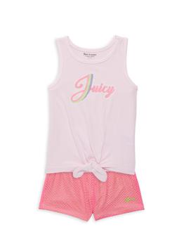Juicy Couture | Little Girl's 2-Piece Logo Shorts & T-Shirt Set商品图片,4.5折