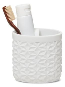 商品Roselli | Quilted Textured Resin Toothbrush Holder,商家Saks OFF 5TH,价格¥166图片