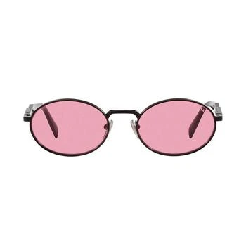 推荐Prada Eyewear Oval Frame Sunglasses商品