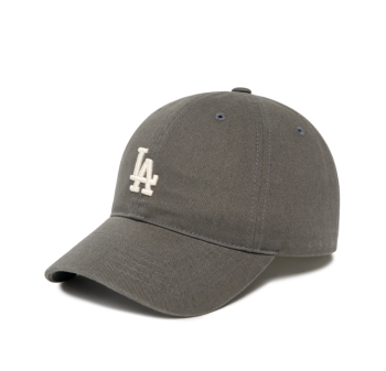 【享贝家】ZY- MLB 复古软顶LA小标棒球帽 遮阳鸭舌帽 男女同款 炭灰色 3ACP7701N-07CGS