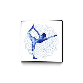 商品Giant Art | 20" x 20" Yoga Flow I Art Block Framed Canvas,商家Macy's,价格¥1646图片