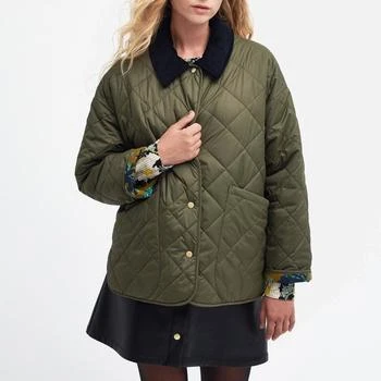 推荐Barbour x House of Hackney Women's Daintry Quilted Jacket - Fern/Opia商品