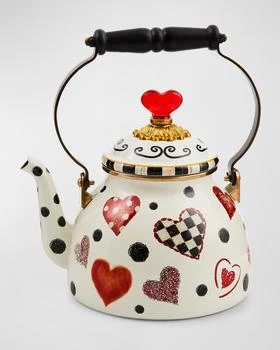 MacKenzie-Childs | Love 2-Quart Tea Kettle,商家Neiman Marcus,价格¥1305