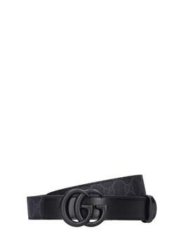 gucci皮带男, Gucci | 3cm Cotton Blend Belt商品图片 