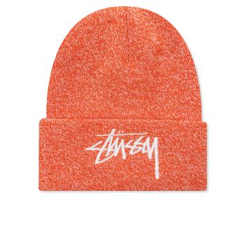 stussy帽子, STUSSY | Stussy Marled Stock Cuff Beanie - Orange商品图片 