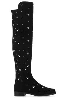推荐Stuart Weitzman X Disney Crystal Embellished High-Knee Boots商品