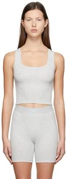 SKIMS | Grey Cotton Rib Tank Top 