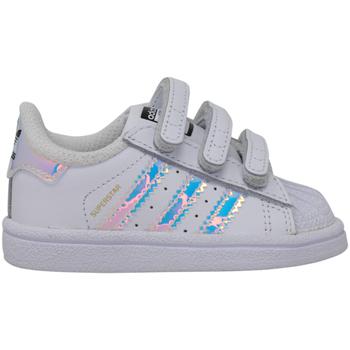 adidas superstar, Adidas | Adidas SuperStar CF I ftwwht/ftwwht/metsil  AQ6280 Toddler商品图片 6.4折