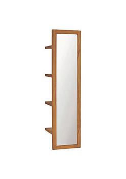 商品vidaXL | vidaXL vidaXL Wall Mirror with Shelves 11.8x11.8x47.2 Solid Teak Wood,商家Belk,价格¥1424图片
