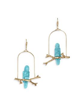 商品ANNETTE FERDINANDSEN DESIGN | 14K Yellow Gold Amazonite Parrot Drop Earrings,商家Bloomingdale's,价格¥15829图片