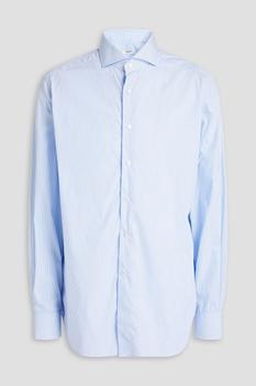 Peserico | Striped stretch-cotton poplin shirt商品图片,1.5折