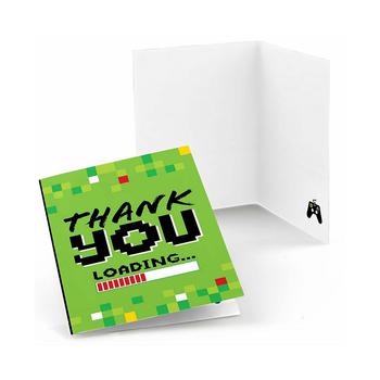 商品Big Dot of Happiness | Game Zone - Pixel Video Game Party or Birthday Party Thank You Cards (8 count),商家Macy's,价格¥89图片