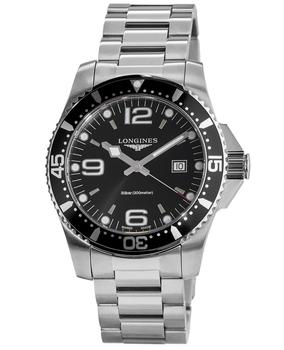 美国Longines, Longines | Longines HydroConquest Quartz 44mm Black Dial Men's Watch L3.840.4.56.6商品图片 7.5折