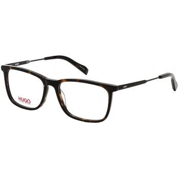 推荐Hugo Men's Eyeglasses - Clear Lens Havana Acetate Square Frame | HG 0307 0086 00商品