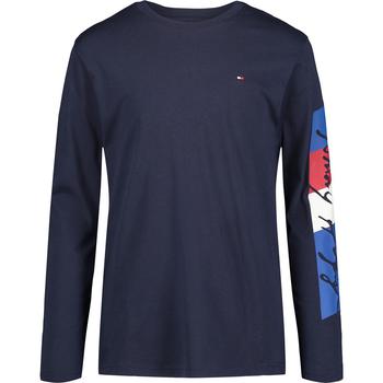 Tommy Hilfiger | Big Boys Knockout Script Sleeve Long Sleeve T-shirt商品图片,5折