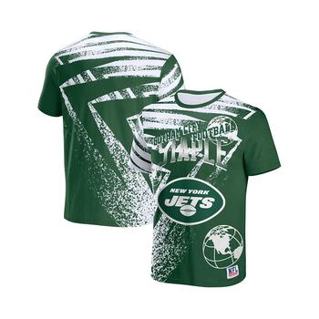 推荐Men's NFL X Staple Green New York Jets Team Slogan All Over Print Short Sleeve T-shirt商品