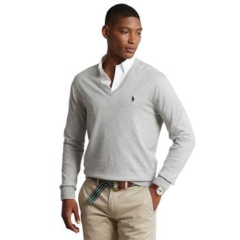 Men's Cotton V-Neck Sweater,价格$115