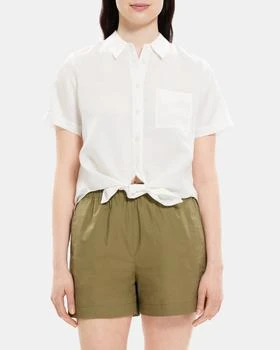 推荐Tie-Front Shirt in Linen-Tencel商品