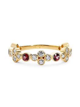 商品Syna | Mogul 18K Yellow Gold, Ruby, & 0.5 TCW Diamond Ring,商家Saks Fifth Avenue,价格¥16355图片