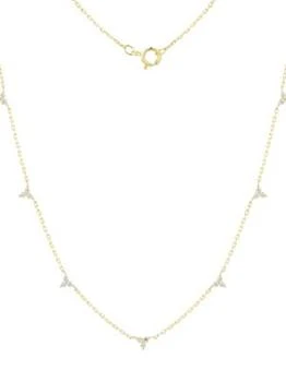 Saks Fifth Avenue | 14K Yellow Gold & 0.25 TCW Diamond Necklace,商家Saks OFF 5TH,价格¥2432