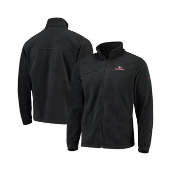 Columbia | Men's Black Georgia Bulldogs Flanker III Fleece Team Full-Zip Jacket 独家减免邮费