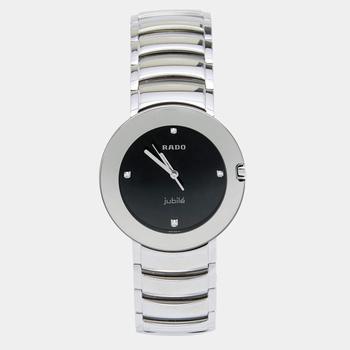 推荐Rado Black Stainless Diastar Jubile 115.00625.3 Men's Wristwatch 35 mm商品