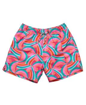 Snapper Rock | Boys' Geo Melon Sustainable Swim Short - Little Kid, Big Kid,商家Bloomingdale's,价格¥372