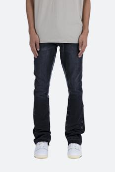 mnml牛仔裤, MNML | B167 Paisley Flare Denim - Black商品图片 8.9折