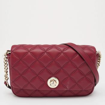 kate spade natalia, [二手商品] Kate Spade | Kate Spade Burgundy Quilted Leather Natalia Crossbody Bag商品图片 6.6折