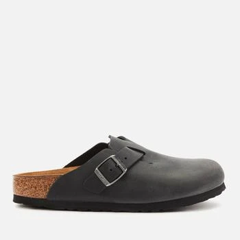 推荐Birkenstock Women's Boston Oiled Leather Mules - Black商品