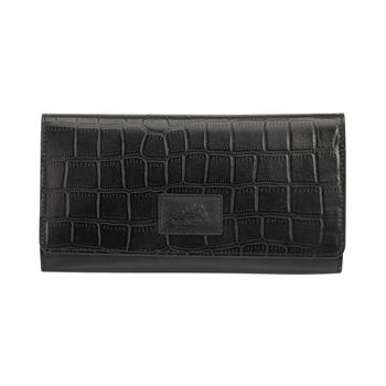 Vicenzo Leather, Mancini Leather Goods | Women's Croco Collection RFID Secure Trifold Wallet商品图片 