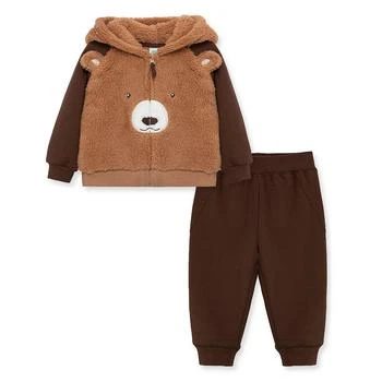 Little Me | Baby Boys Bear Hoodie and Pant, 2 Piece Set 7折