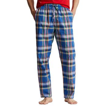 商品Men's Cotton Plaid Pajama Pants图片