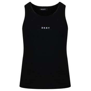 DKNY | Black Logo Vest Top商品图片,4折×额外9折, 额外九折