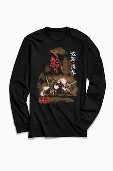 男装Urban Outfitters, Urban Outfitters | Star Wars Darth Maul Long Sleeve Tee商品图片 额外9.5折, 额外九五折