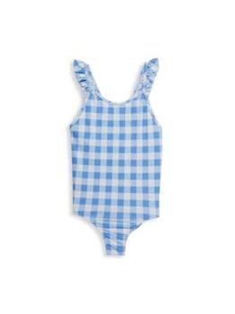 商品Ralph Lauren | Little Girl's Checked One Piece Swimsuit,商家Saks OFF 5TH,价格¥133图片