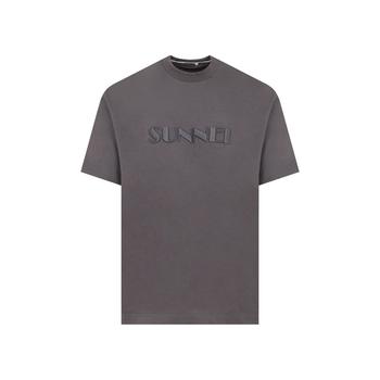 SUNNEI | Sunnei Logo Embroidered Crewneck T-Shirt商品图片,5.3折起