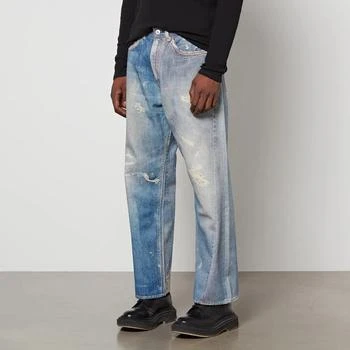 推荐Our Legacy Third Cut Distressed Denim Wide-Leg Jeans商品