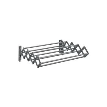 BreeBe | Wall-Mounted Expandable Steel Clothes Drying Rack with 9 Rods Dove Gray,商家Premium Outlets,价格¥392